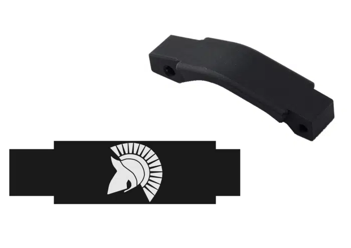 engraved enhanced ar trigger guard - spartan