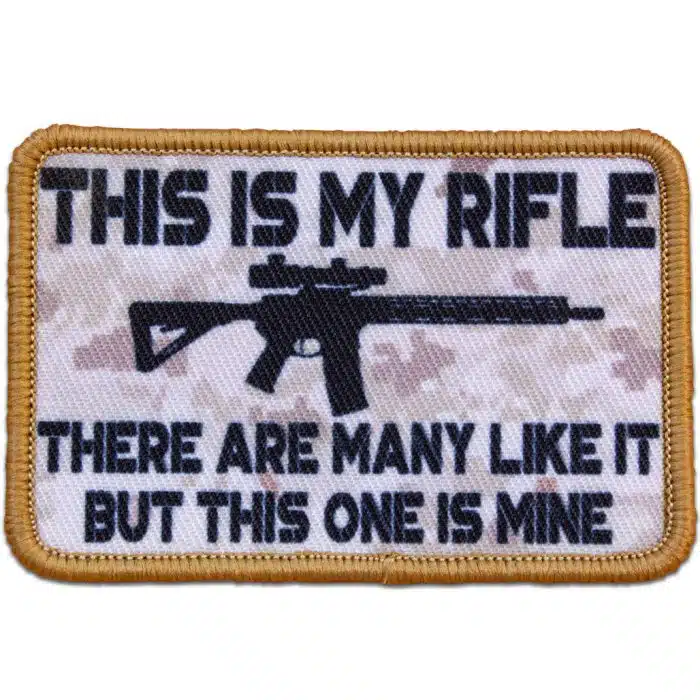 this is my rifle patch