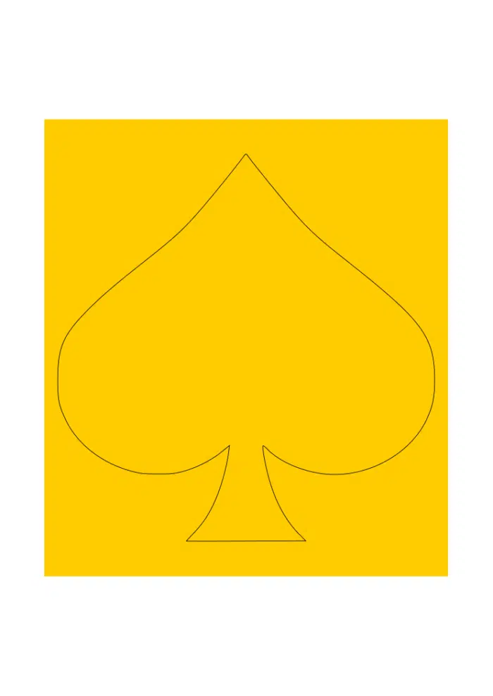 Ace of Spades Single Image Cerakote Stencil