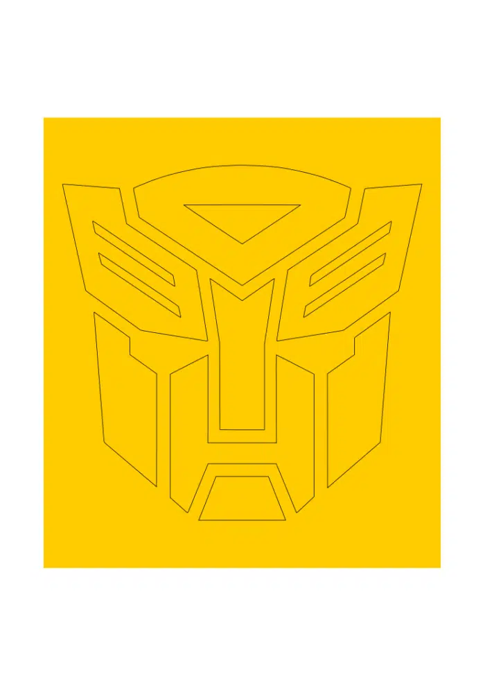 stencil autobot transformers bumblebee optimus prime