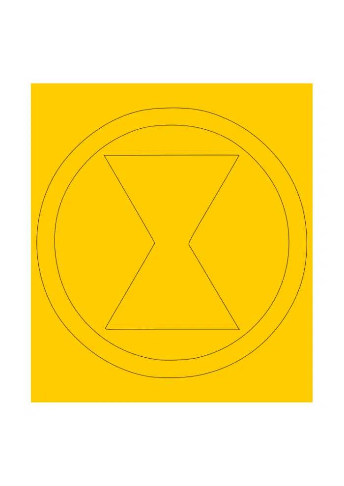 Black Widow Single Image Cerakote Stencil