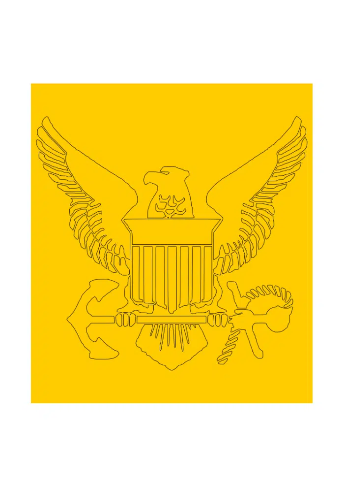 stencil navy eagle