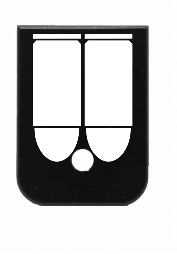 engraved glock mag plate bullet