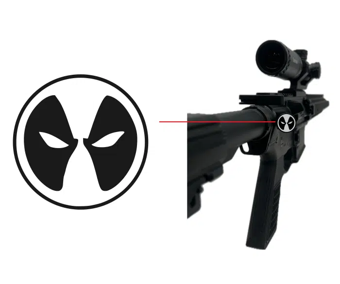 engraved forward ar assist cap - deadpool