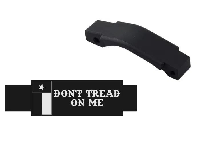 engraved enhanced ar trigger guard - texas dont tread on me