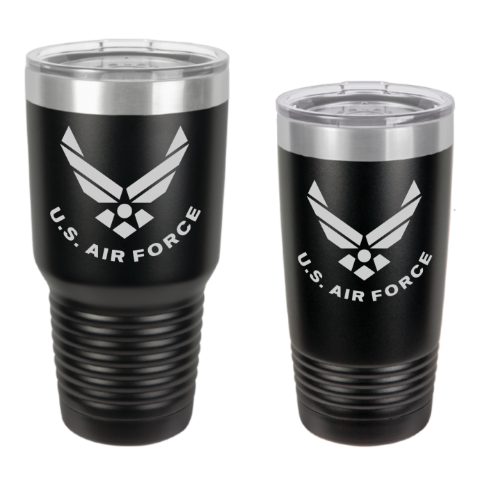 us air force engraved tumbler