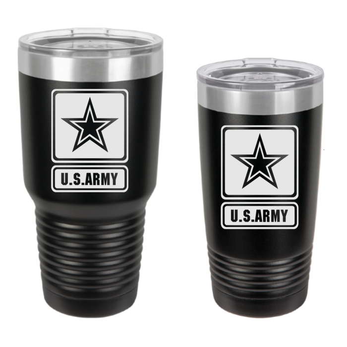 us army engraved tumbler