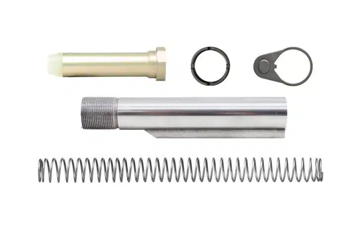 polished mil spec buffer tube assembly