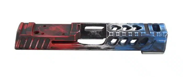 cerakoted battle worn american flag p365 slide