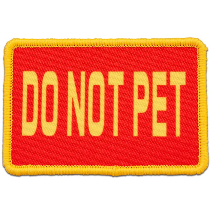 do not pet moral patch