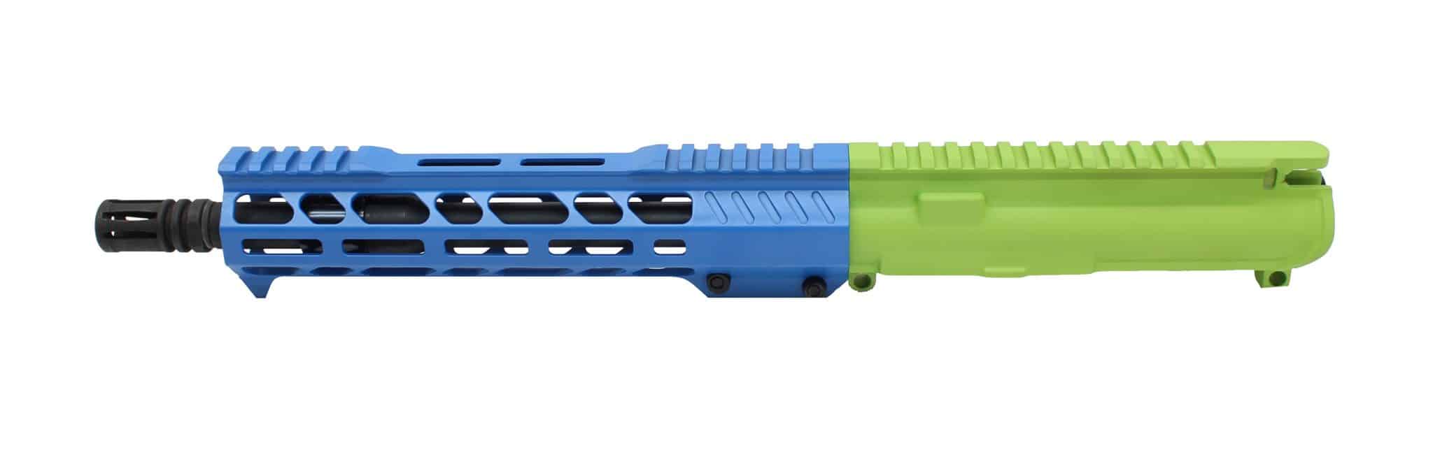 ゴーストAR Zombie Green & NRA Blue Cerakote AR-15 10.5