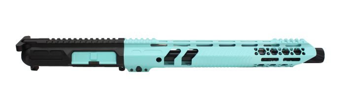 Black & Robins Egg Blue Cerakote AR-15 12.5" 5.56 Assembled One-Off Upper
