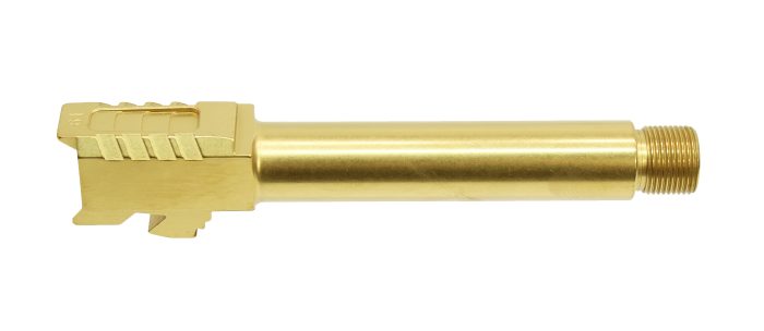 Titanium Nitride Glock 19 Threaded Optimus Series Barrels